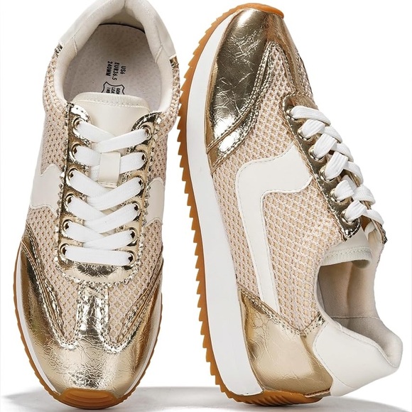 Dolce Vita Shoes - Dolce Vita Gold Woven Sneakers